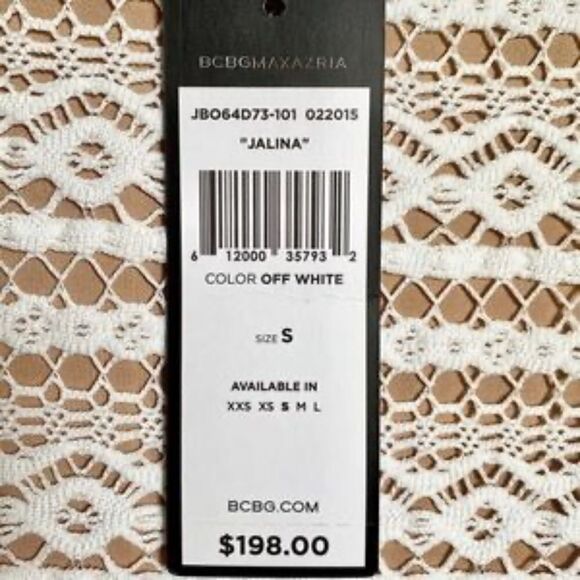 BCBGMaxAzaria “Jalina” White Lace Skater dress - Picture 5 of 6